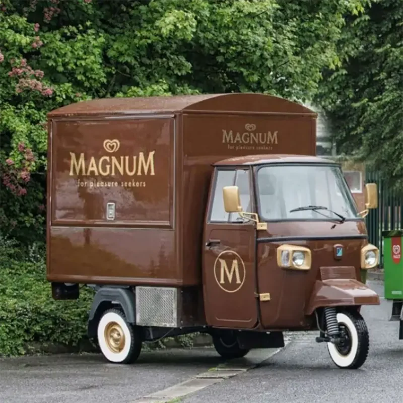 magnum piaggio ape ice cream van