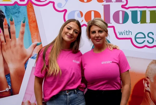 essie promo staff with branded tshirts